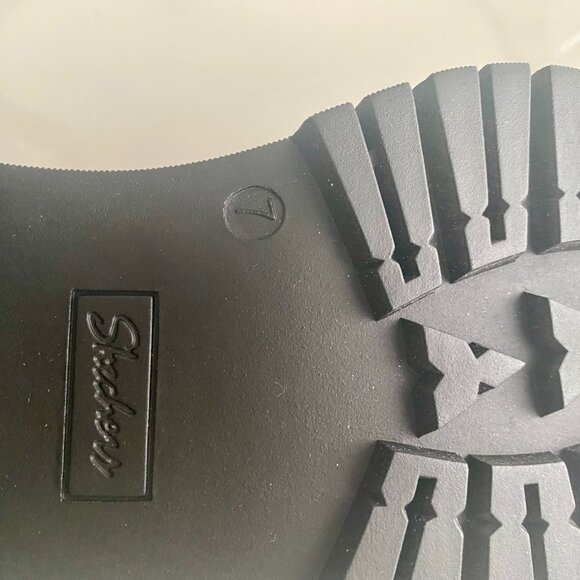 NEW Skechers Black Lug Sole Loafers size 7 - 7 1/2* - Picture 7 of 11